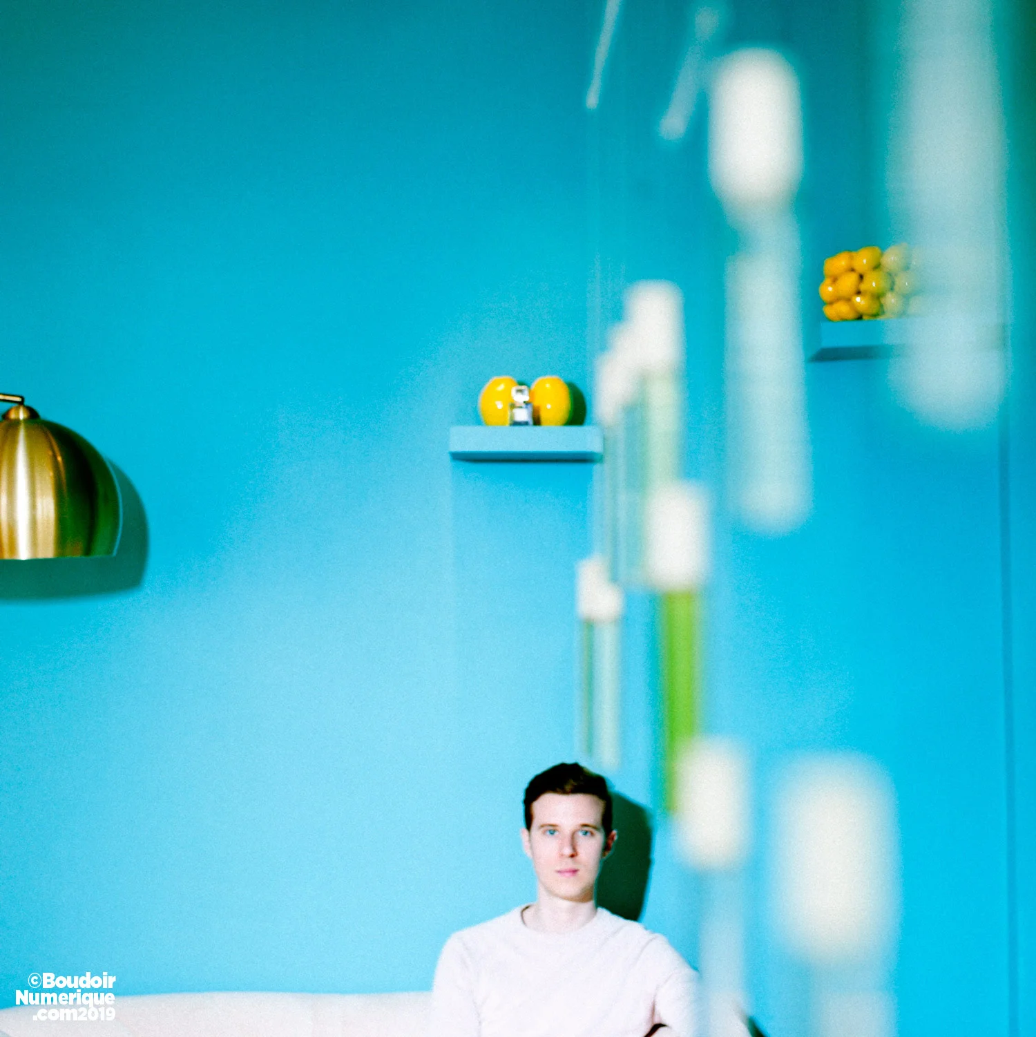 Maxime Garcia-Janin, fondateur de Sillages Paris, dans le showroom de la marque, 5 rue de Charonne, le 23 mai 2019, à Paris