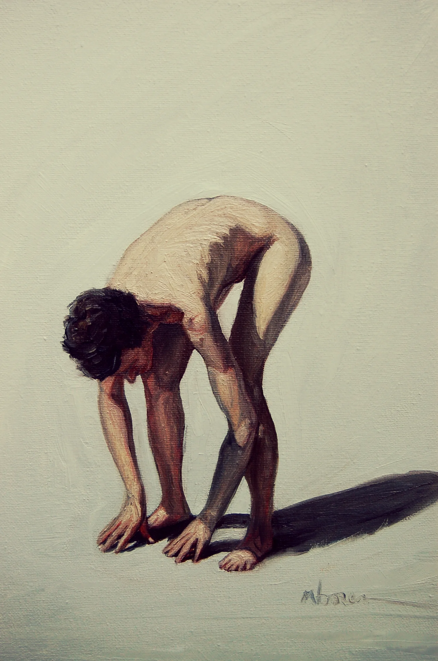 Study of Woman Bending Forward
