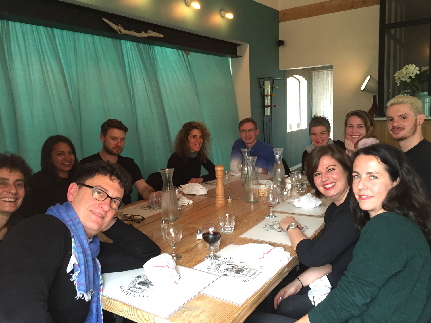 Lunch with all the workshop leaders and school director