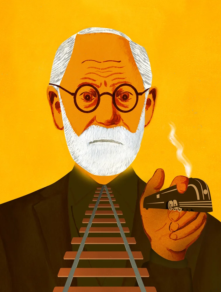Sigmund Freud's Fear of Train Travel from Recipes for Good Luck published by Chronicle Books