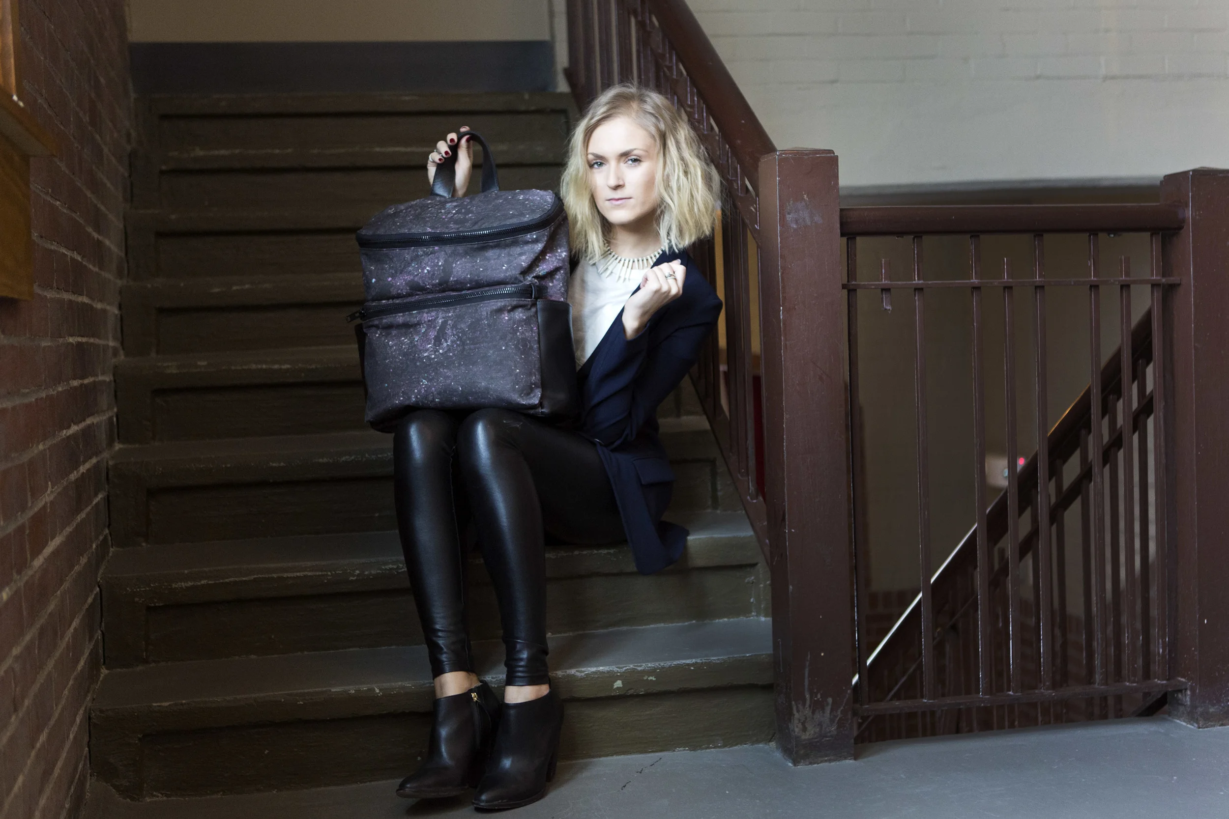 Classic Backpack in Gray Galaxy $595