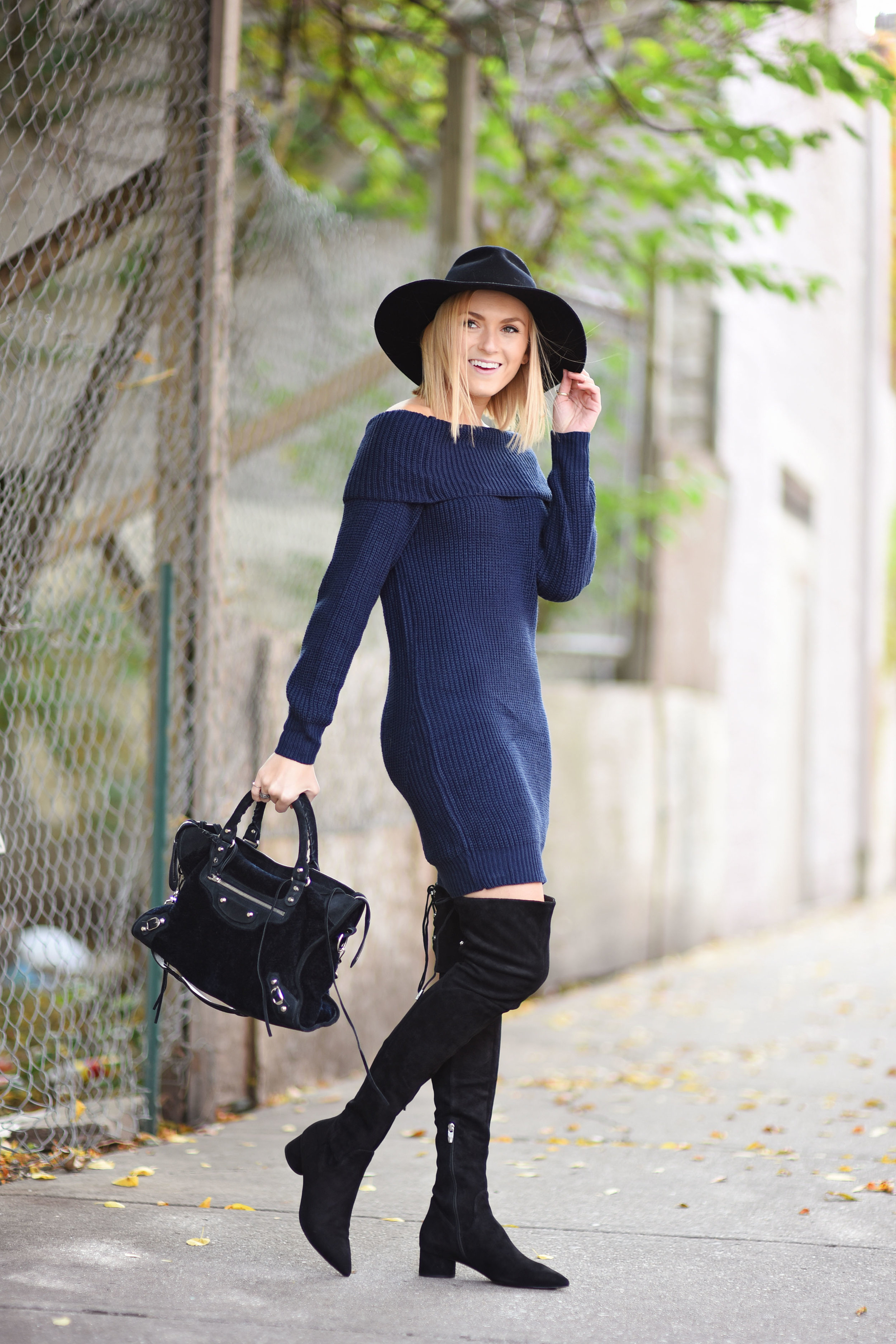 boots with sweater dresses