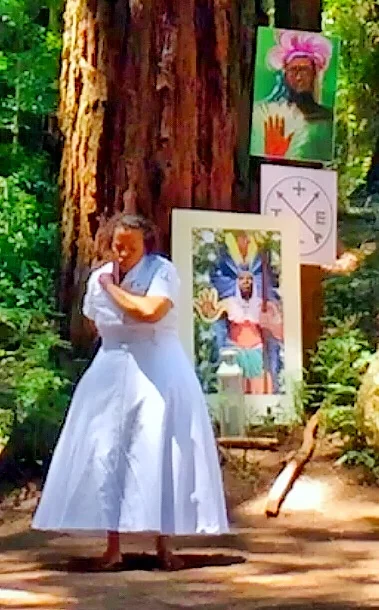 GIRA DE XANGO AT THE REDWOOD GLEN IN JOAQUIM MILLER PARK