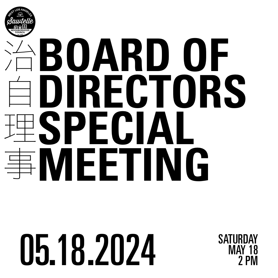 BOARD OF DIRECTORS SPECIAL MEETING