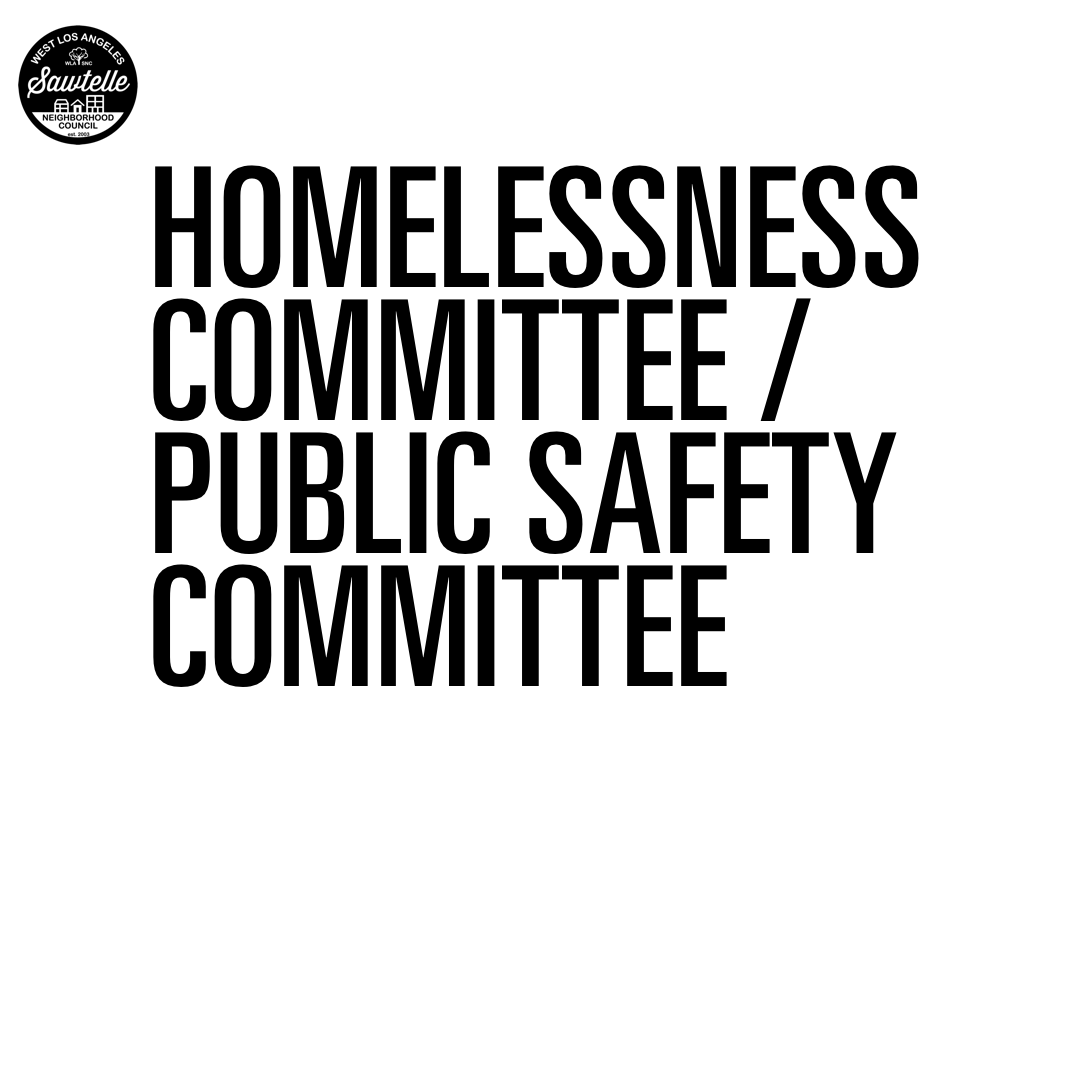 PUBLIC SAFETY & HOMELESSNESS COMMITTEE PUBLIC MEETING