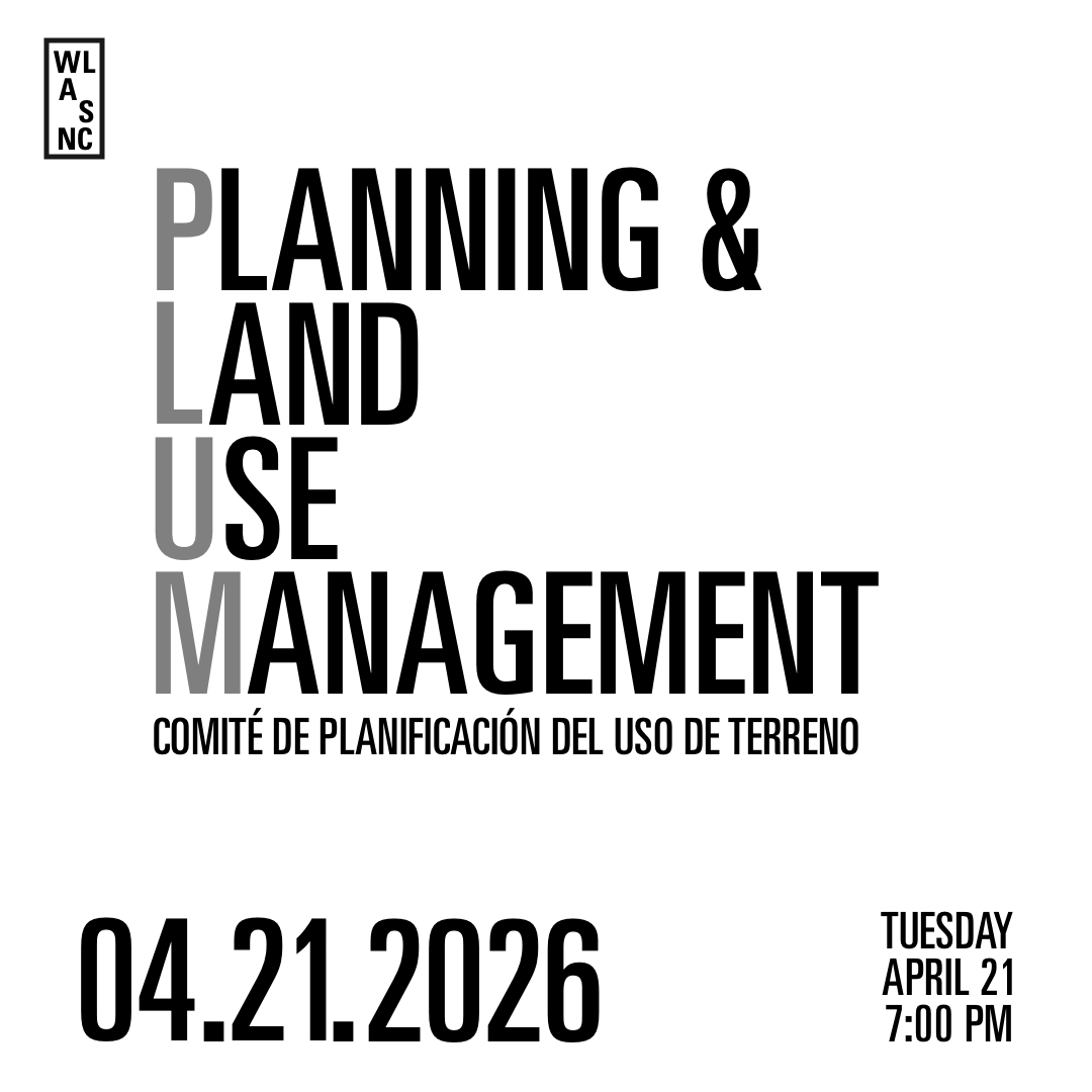 PLANNING AND LAND USE MANAGEMENT COMMITTEE PUBLIC MEETING