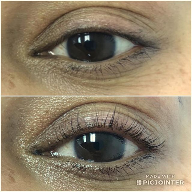 ✨LASH LIFT and TINT✨#beforeandafter!  Sherin&rsquo;s lashes were seriously hiding and just came out to play!! Can&rsquo;t wait to share a picture with mascara on!  #lashlift #lashliftandtint #lashlife #lashliftlongisland