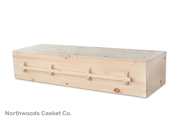 Plain Pine Box Northwoods Casket Company