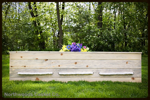 Many of our Simple Pine Box caskets, though intended for natural burial, are enclosed in concrete vaults in conventional cemeteries. Individuals often want to remain within their family plots and close to loved ones, but still want a "greener" burial. The 100 trees we plant for every casket we make helps offset the carbon impact of the vault within four years.