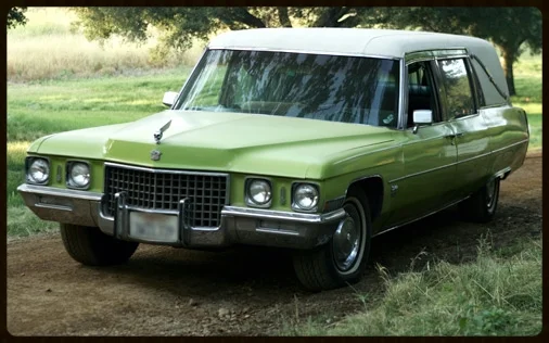 Green hearses have been around long before the "Green" movement.