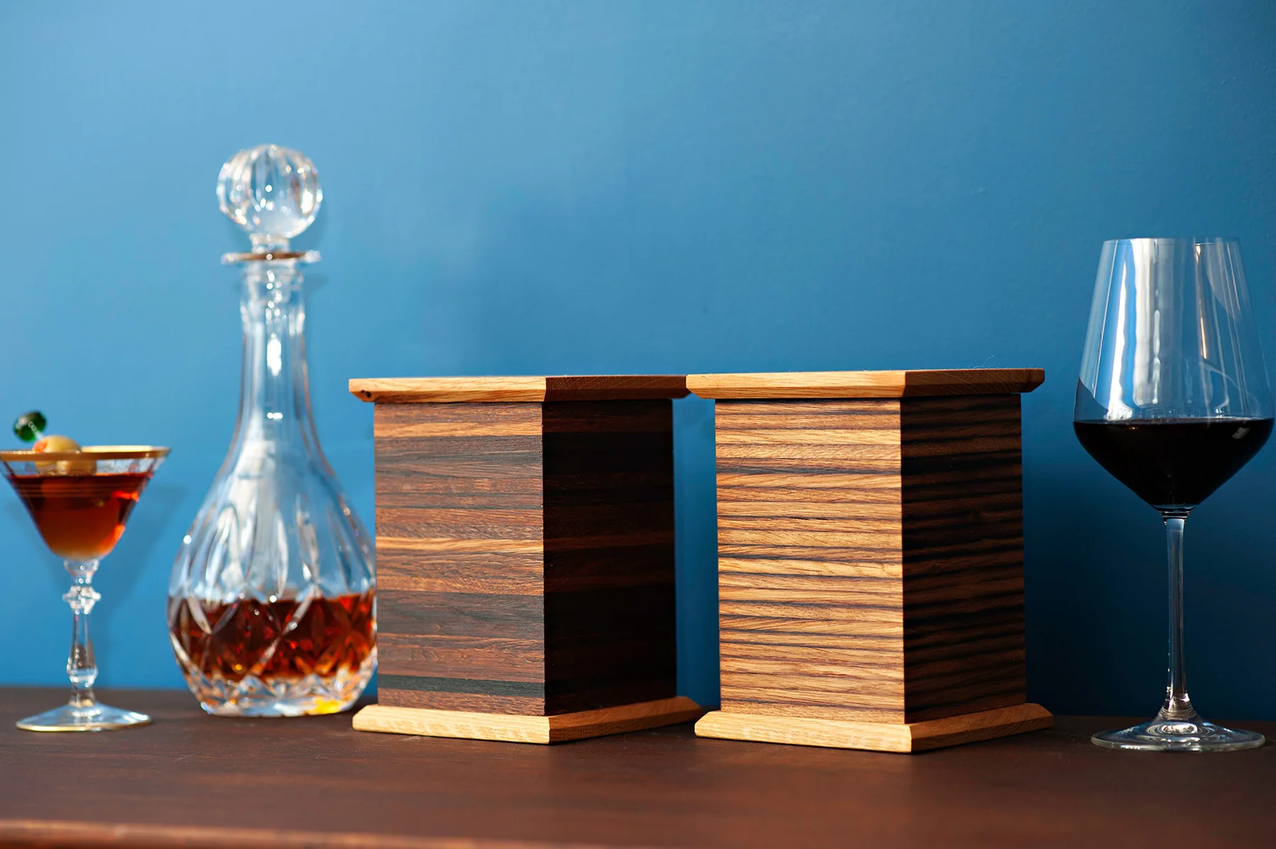 Cremation Urn Made from Wine and Whiskey Barrels The Sibling