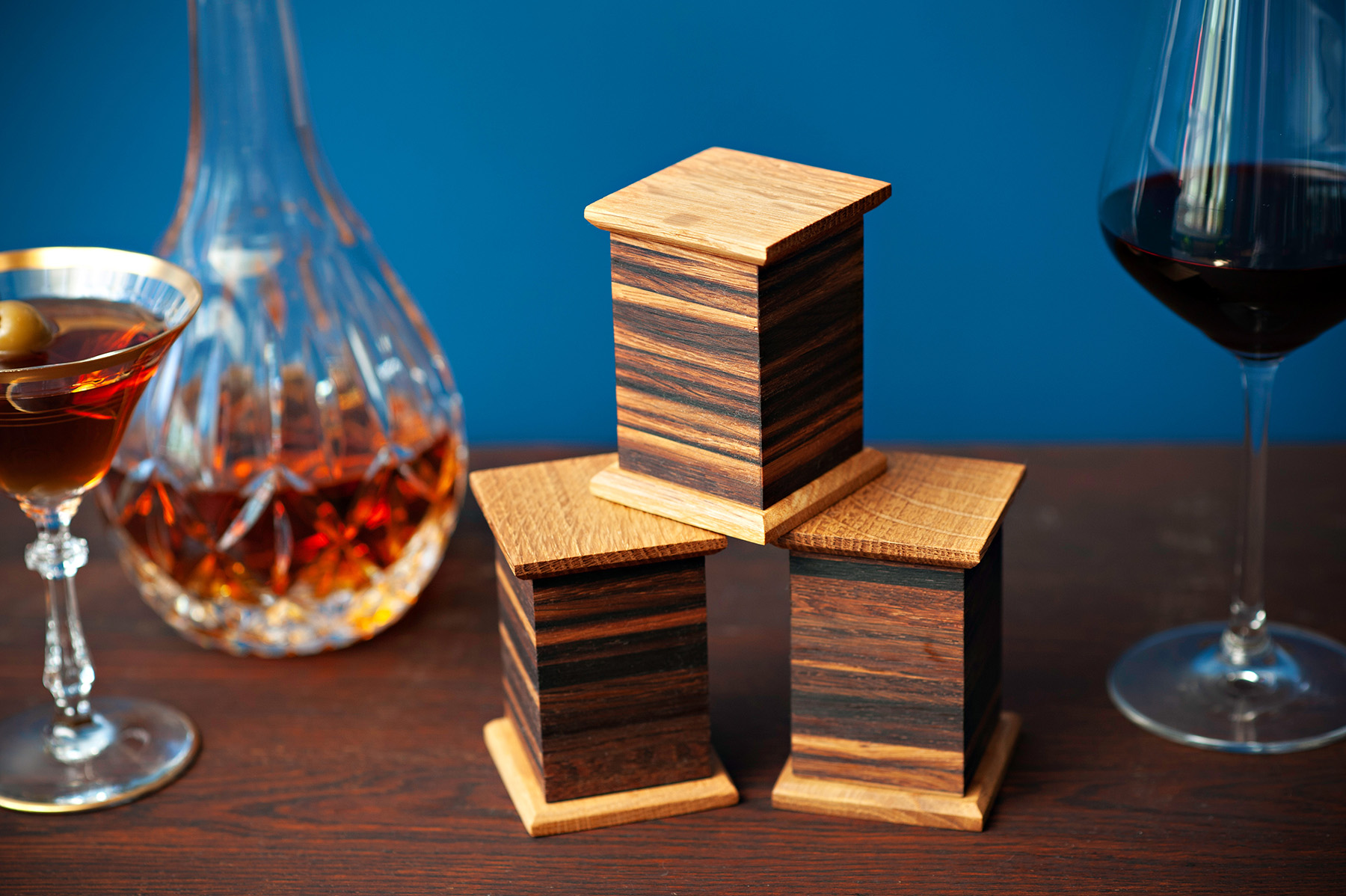 Cremation Urn Made from Wine and Whiskey Barrels The Keepsake