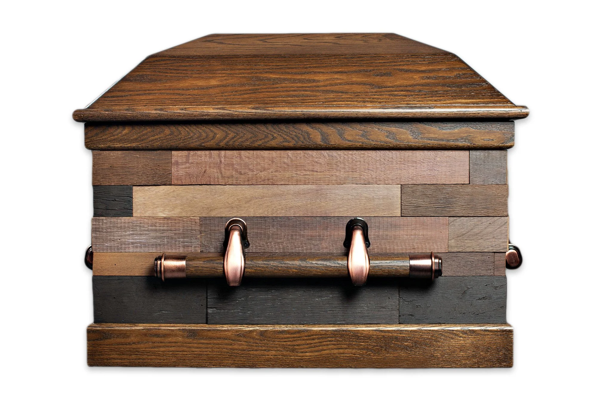 Reclaimed Wine and Whiskey Barrel Casket — Northwoods Casket Company
