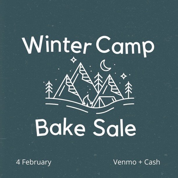 BAKE SALE ALERT! 
Restored Kids 4th - 5th graders are heading to Winter Camp and hosting a Bake Sale before Gathering this Sunday, Feb 4, to help raise funds for camp. ⛺️ 🌲 ❄️ 

These camp experiences are designed to support the formation of these y