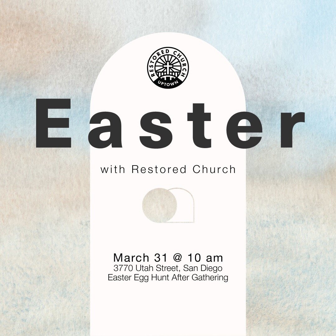 Today is Easter Sunday! 🎉
We&rsquo;re excited to be gathering today to remember and celebrate the Resurrection of Jesus, and what it means for us!
We will have snacks and coffee from 9:30 ☕ 
Our Easter Gathering is at 10 🙌
And we will have an Easte