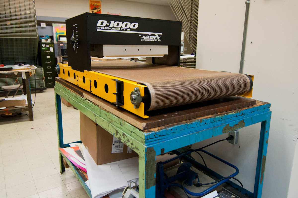 New conveyor dryer - no more using the flash dryer to dry your printed shirts