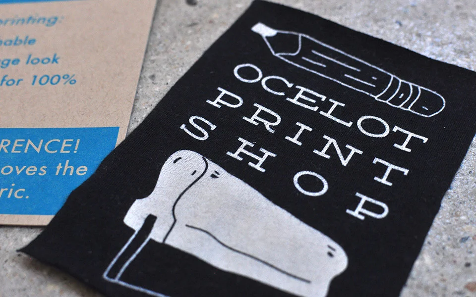 An example of a discharge print