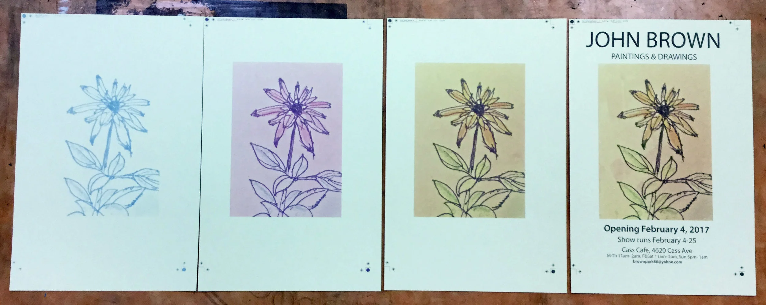 Cyan --> Magenta --> Yellow --> Black