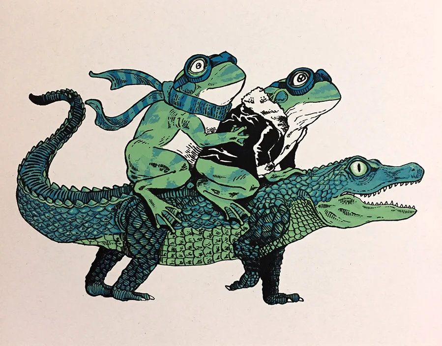 A print by Abbas Husain