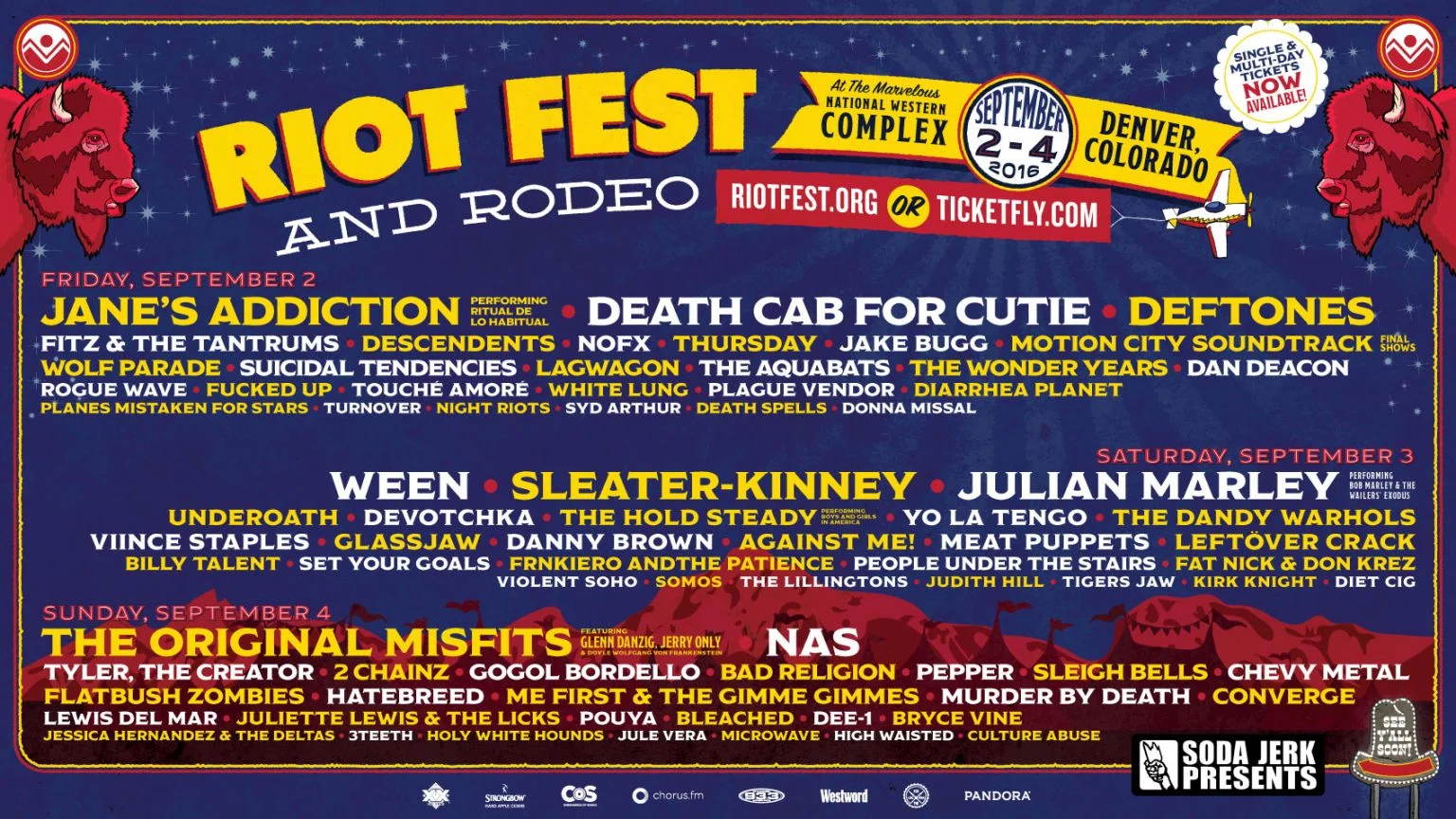 WOW! What a lineup! Riot Fest should be amazing this year, so keep it here for our concert coverage. Image Credit: http://riotfest.org/
