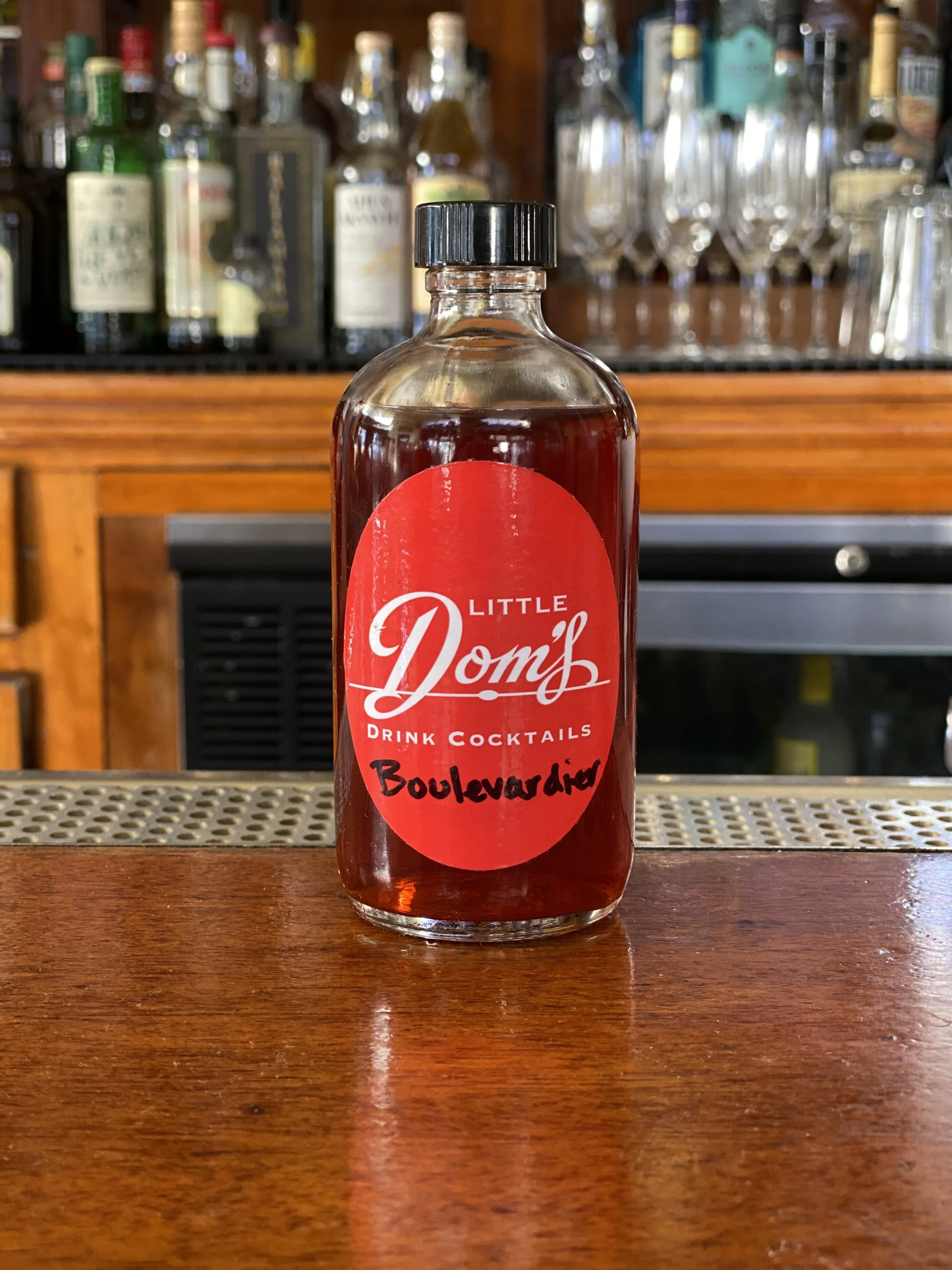 Bottle of Negronis or Boulevardier