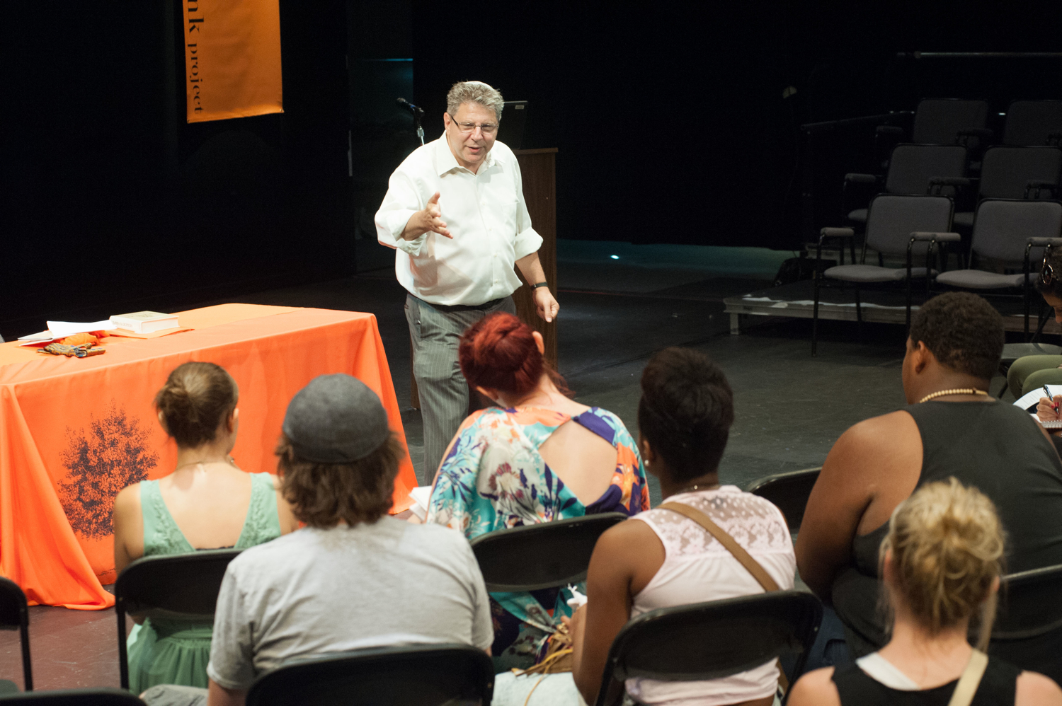 Jim Waller gives a presentation about perpetrator psychology.