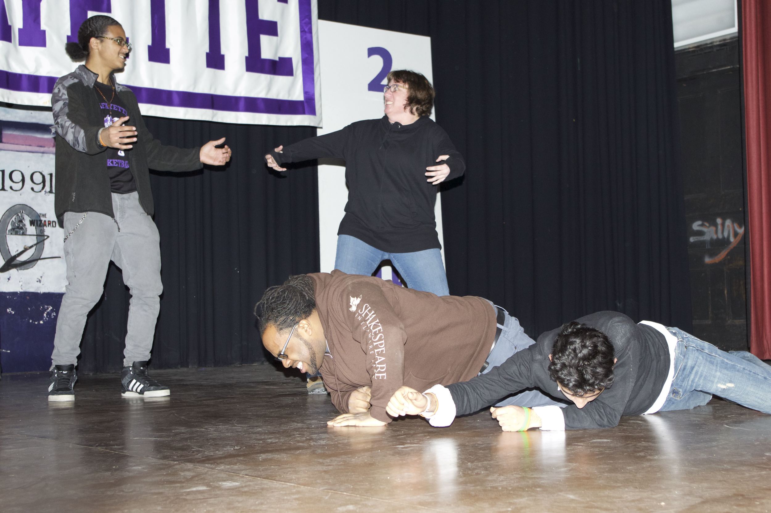 AFP Teaching Artists working with students