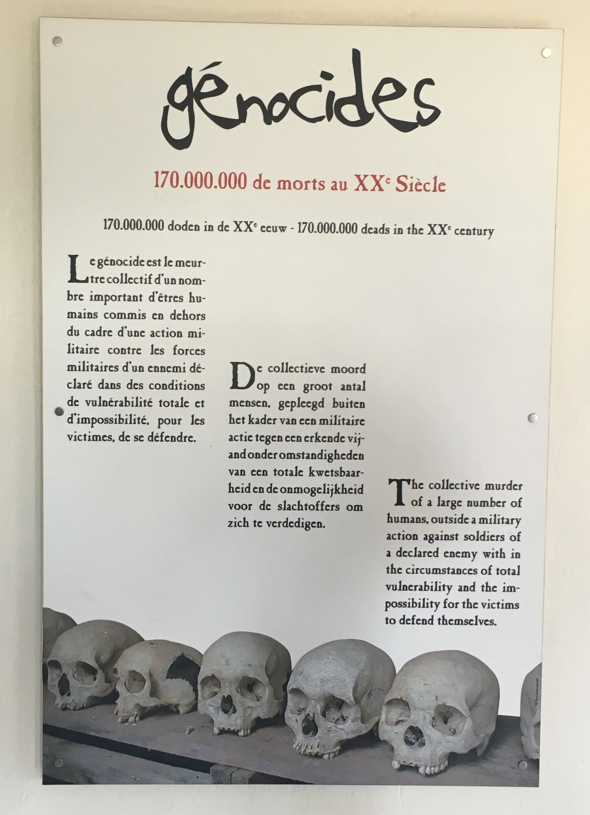 The definition of Genocide.