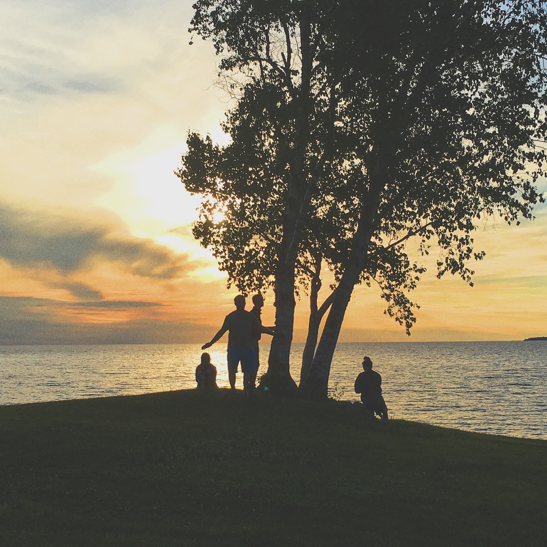 Forge staff enjoying the sunset during a quick training week trip up north. 