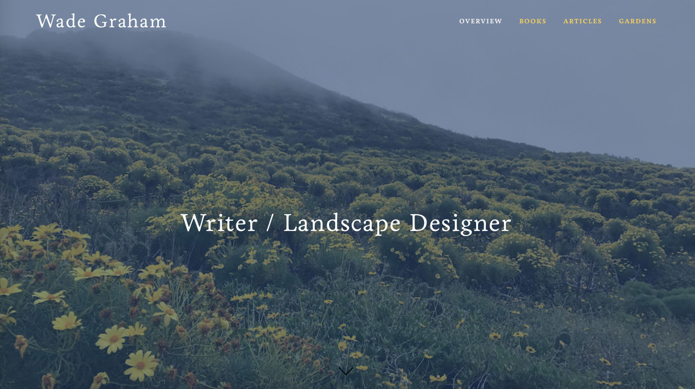 Copy of Wade Graham - Writer / Landscape Designer
