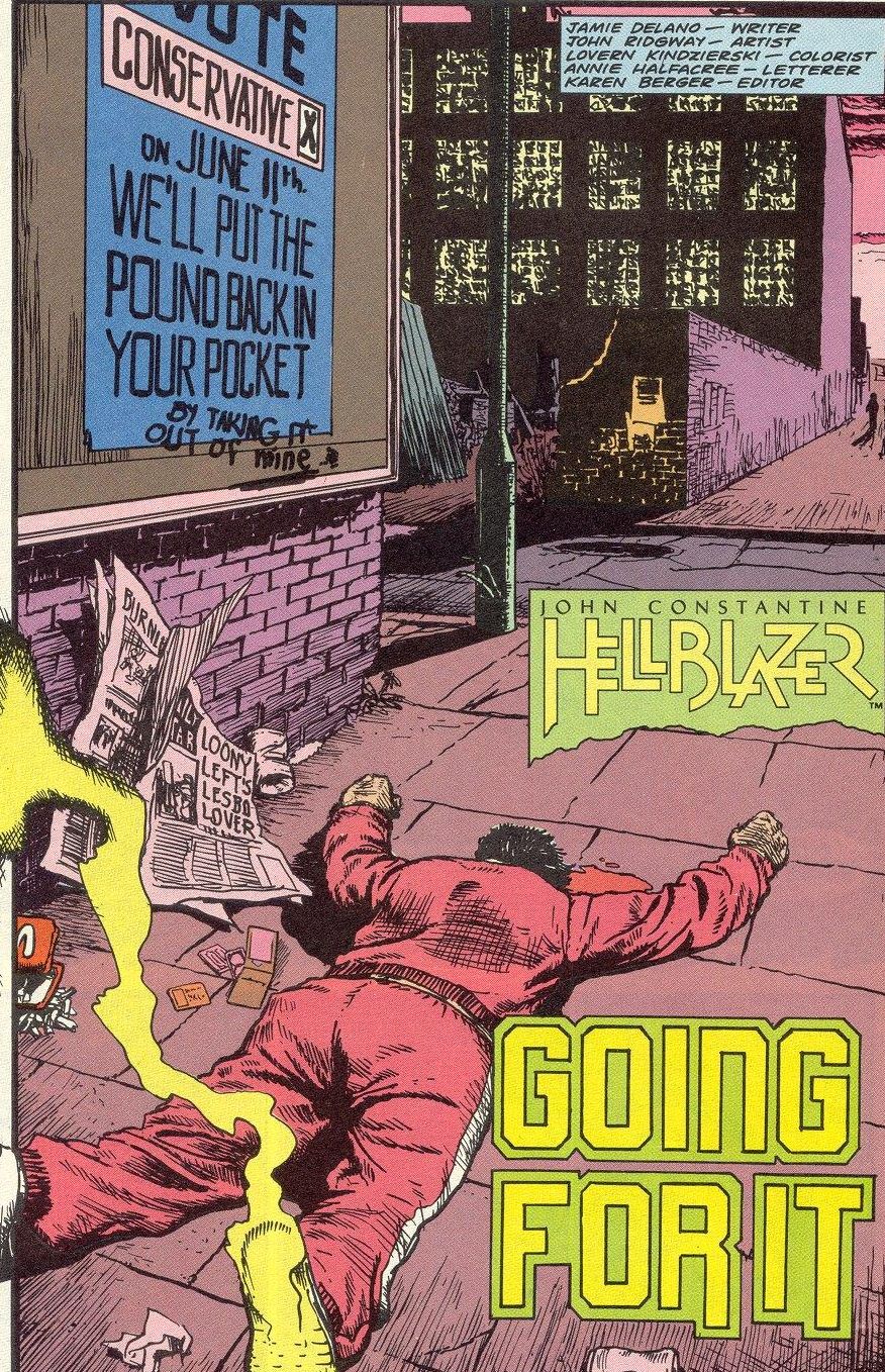 Hellblazer #3 by Jamie Delano and John Ridgway