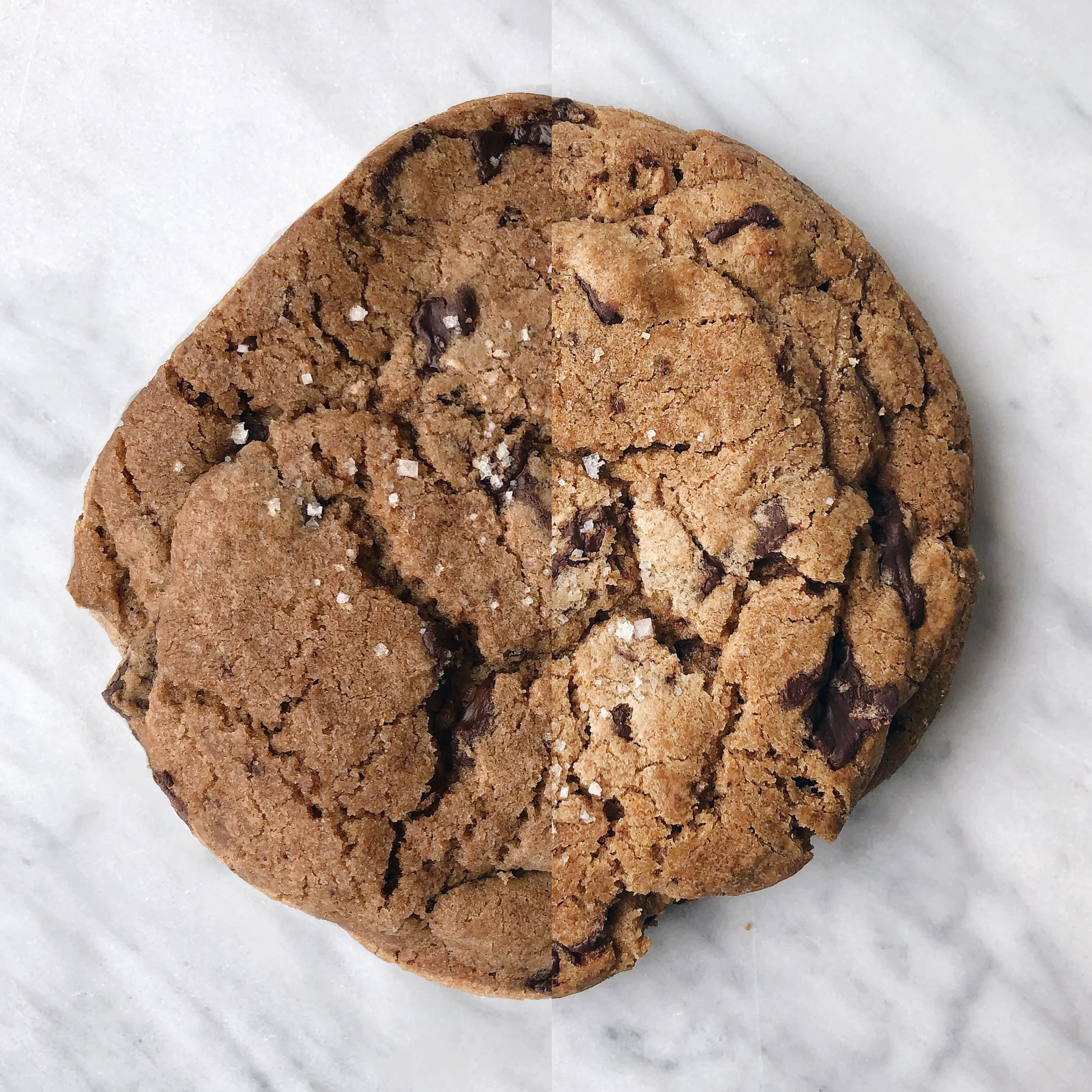 Sea salt-chocolate chip cookies from a recent technical challenge with a local orthodontist’s office!