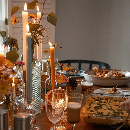 Fireside Dinner with Friends