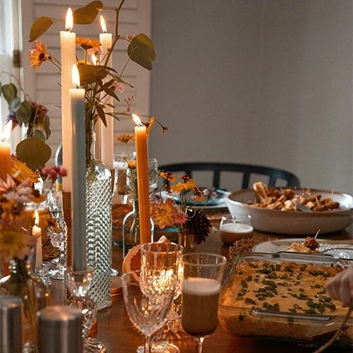 Fireside Dinner with Friends