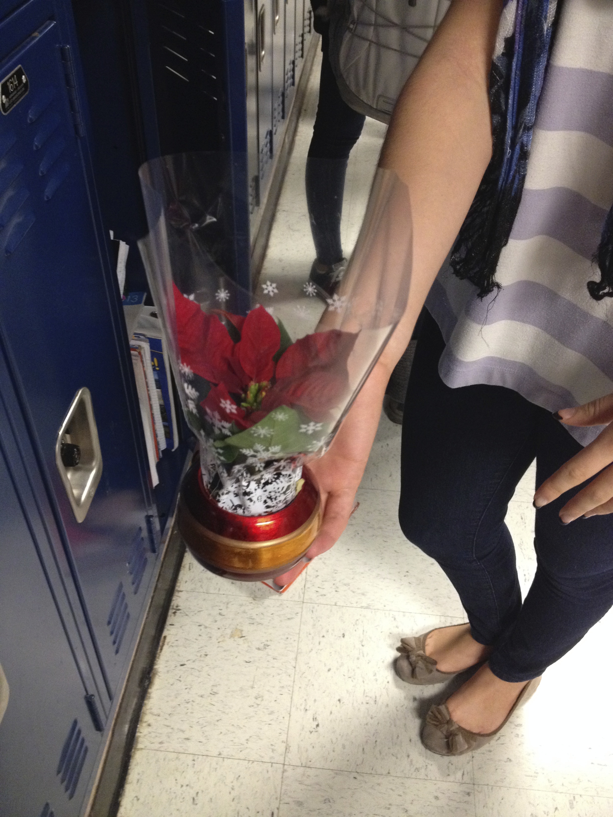 My friend left me a flower in my locker once. Made my day. 