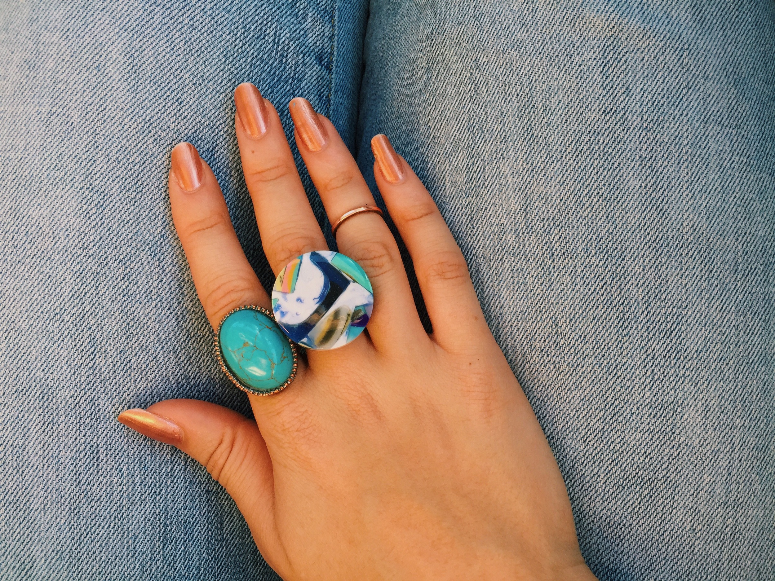 I got rose gold, mint green, and gold. Click to expand.