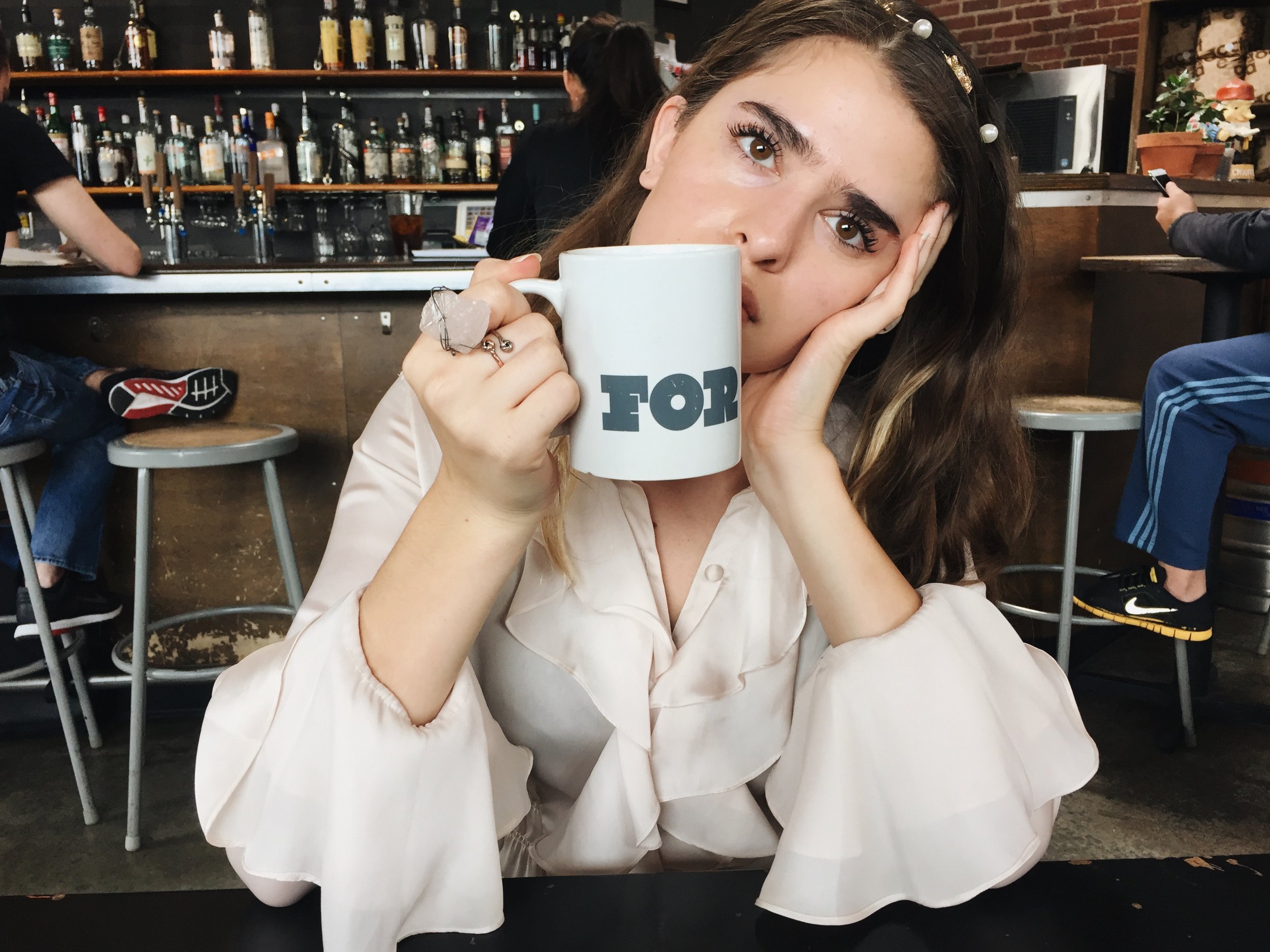 coping with coffee lol 