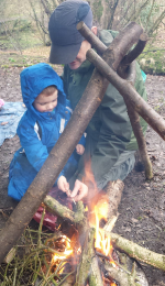 Cooking with Fire safely