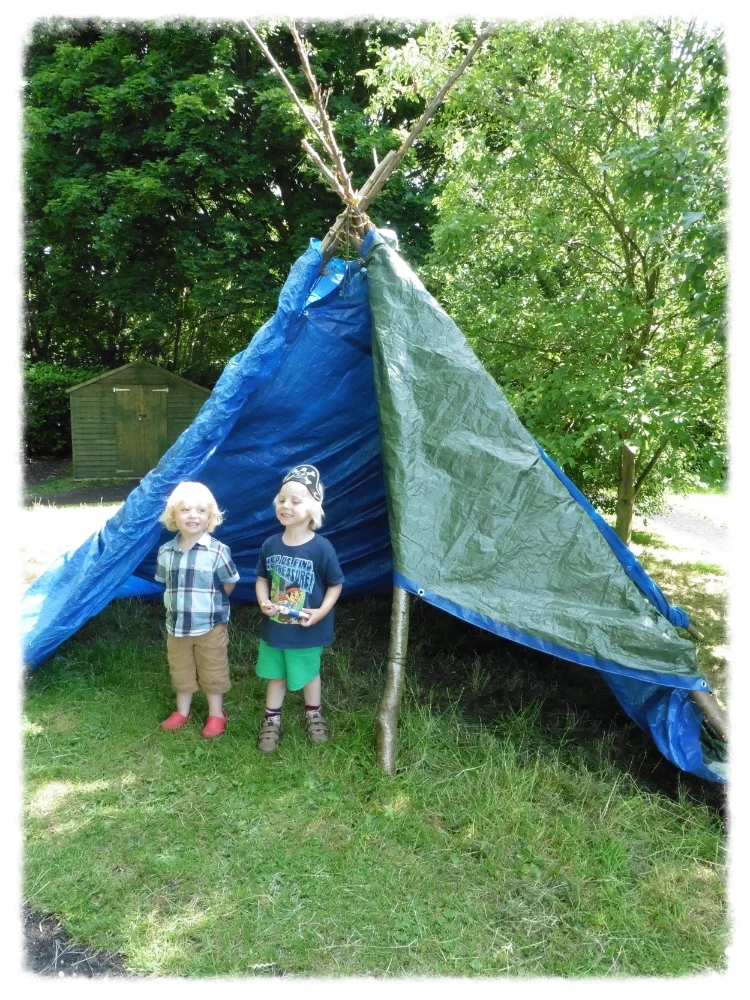 DEVELOP: We can extend your outdoor area and build permanent features for future play such as this outdoor shelter