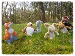 LITERACY - Gruffalo, stick man, Percy the Park Keeper. Sessions based on stories so children live the story.