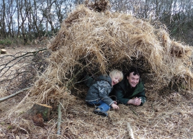 Den building on Pestfurlong Moss after conservation work!