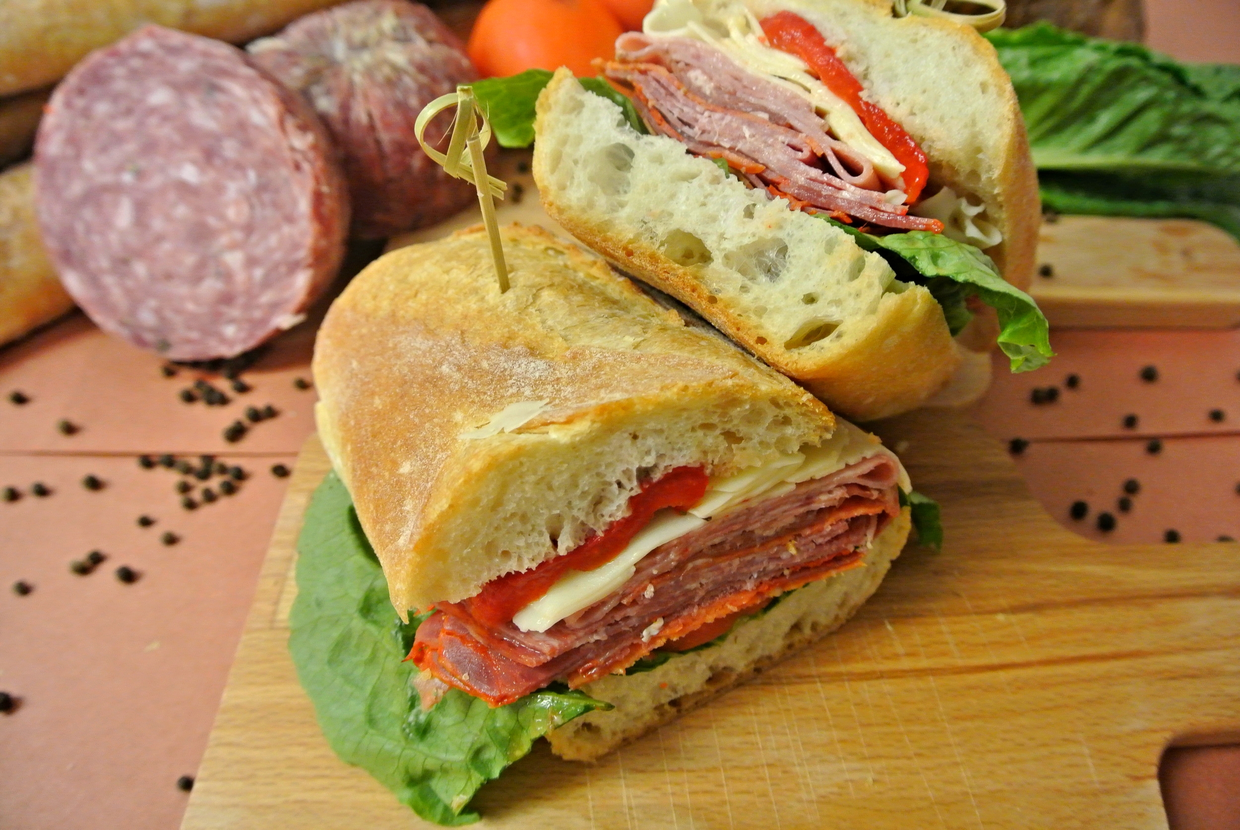  il padrino- a hearty sandwich with traditional Italian deli meats 