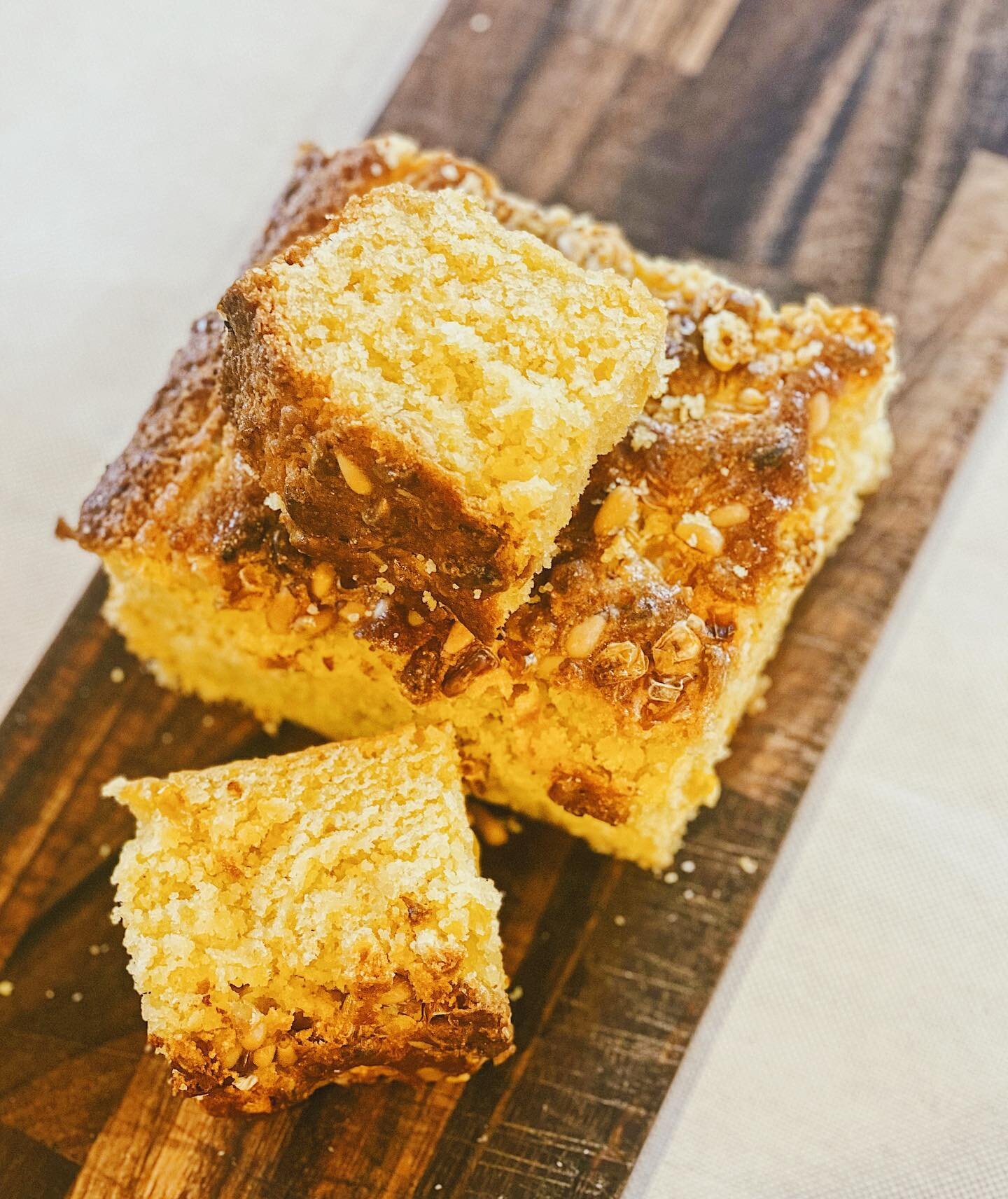 Our pine nut polenta bread - Radici&rsquo;s Italian twist on cornbread. Happy Thanksgiving from everyone here! 🦃🍂

.
.
.
.
.
.
#thanksgiving #italian #radici #dc #dceats #capitolhill #easternmarket #smallbusiness #supportsmallbusiness