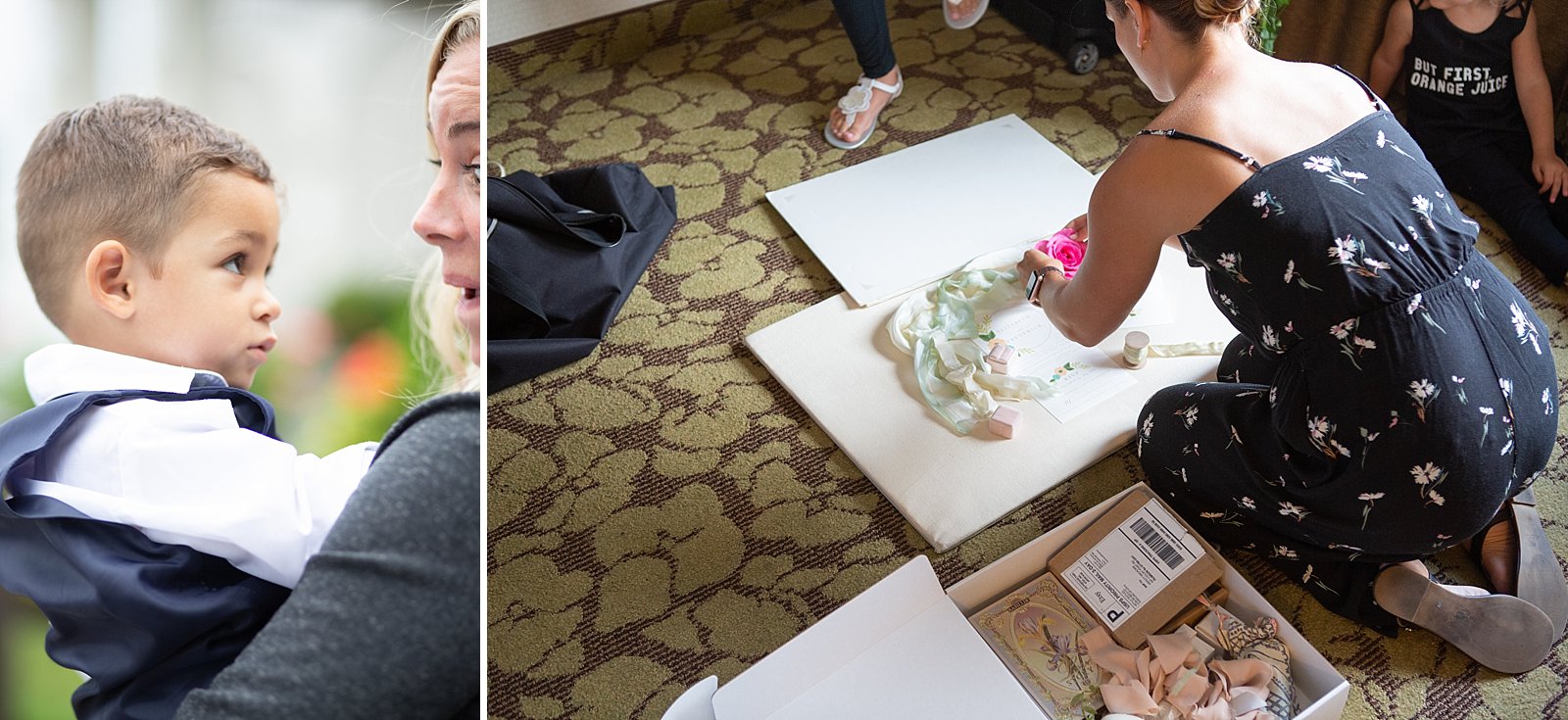 I love when the kiddos want to help out! This ring bearer was on the run until my assistant Kristen caught him! And then… while putting together my detail shots, both of the flower girls loved watching me set everything up. The one said to her mother “I want my wedding to be exactly like this wedding when I get married!” It melted my heart!!!