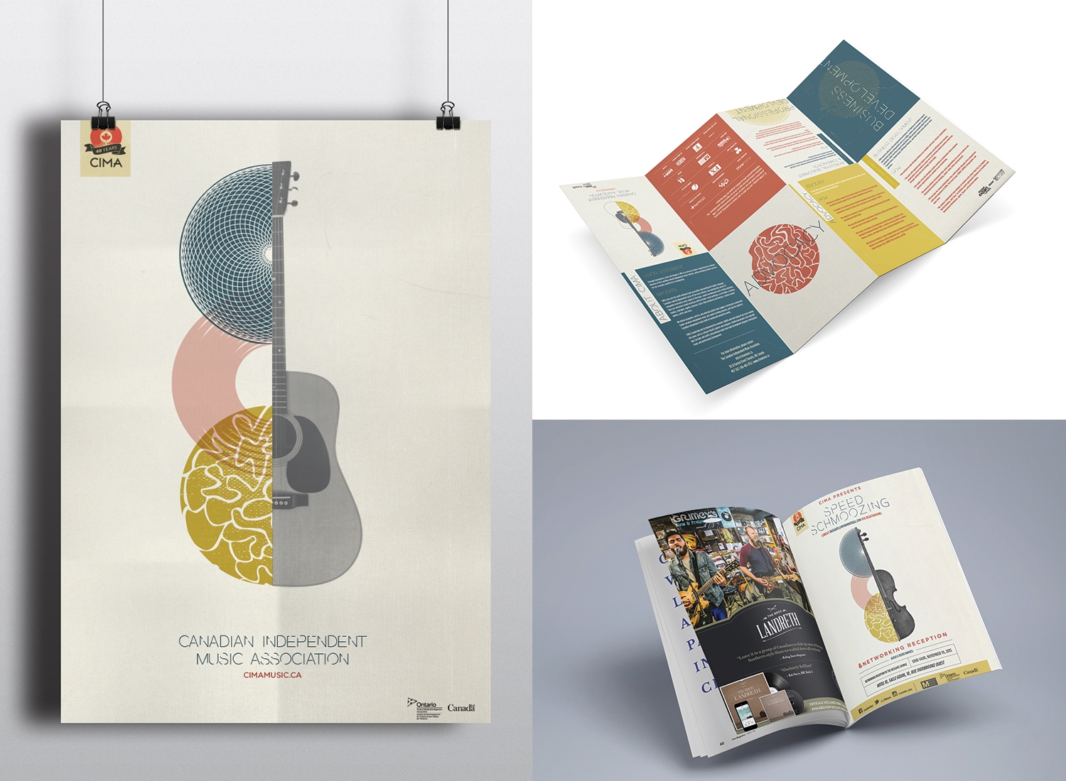 Brochure/Poster and ad for CIMA