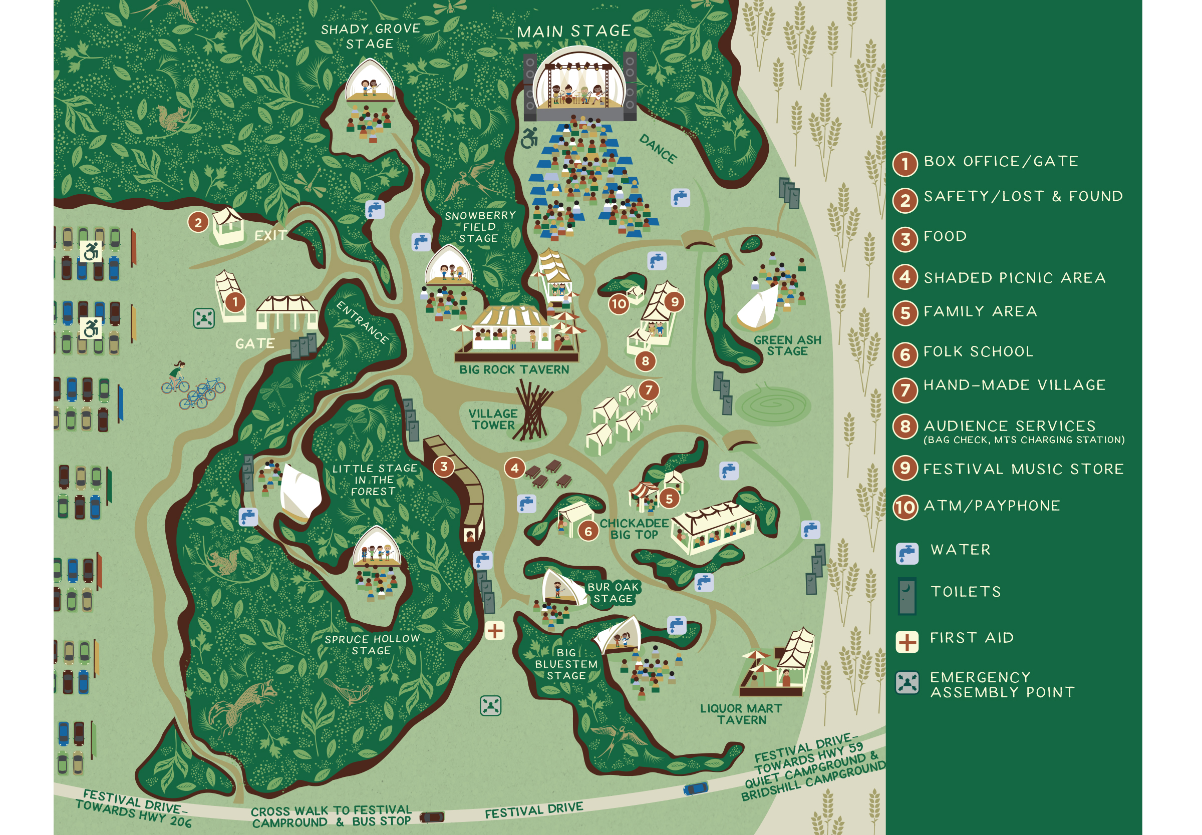 Winnipeg Folk Fest — Site Map