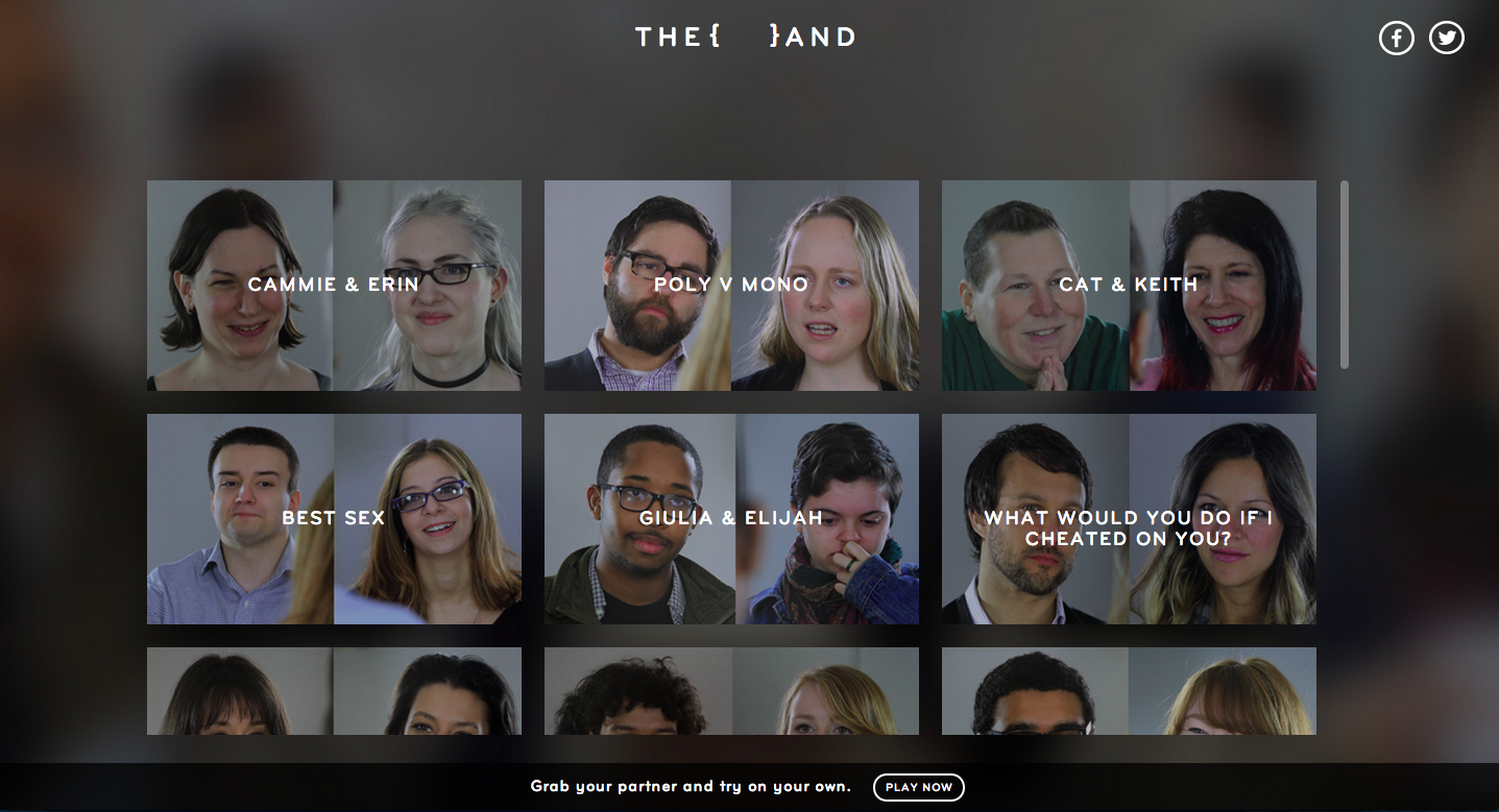 Users can explore other edits focused on couples or issues.