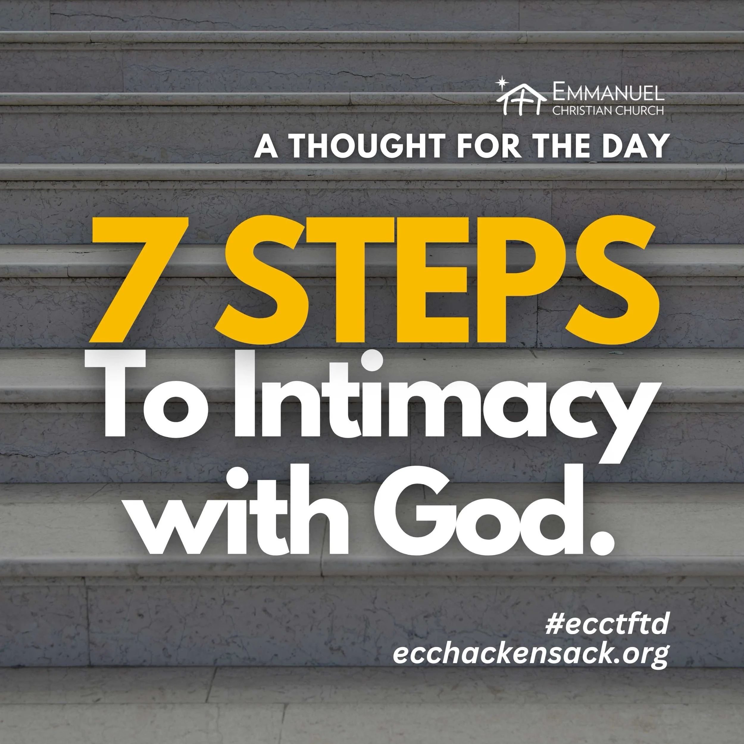 7 STEPS TO INTIMACY WITH GOD