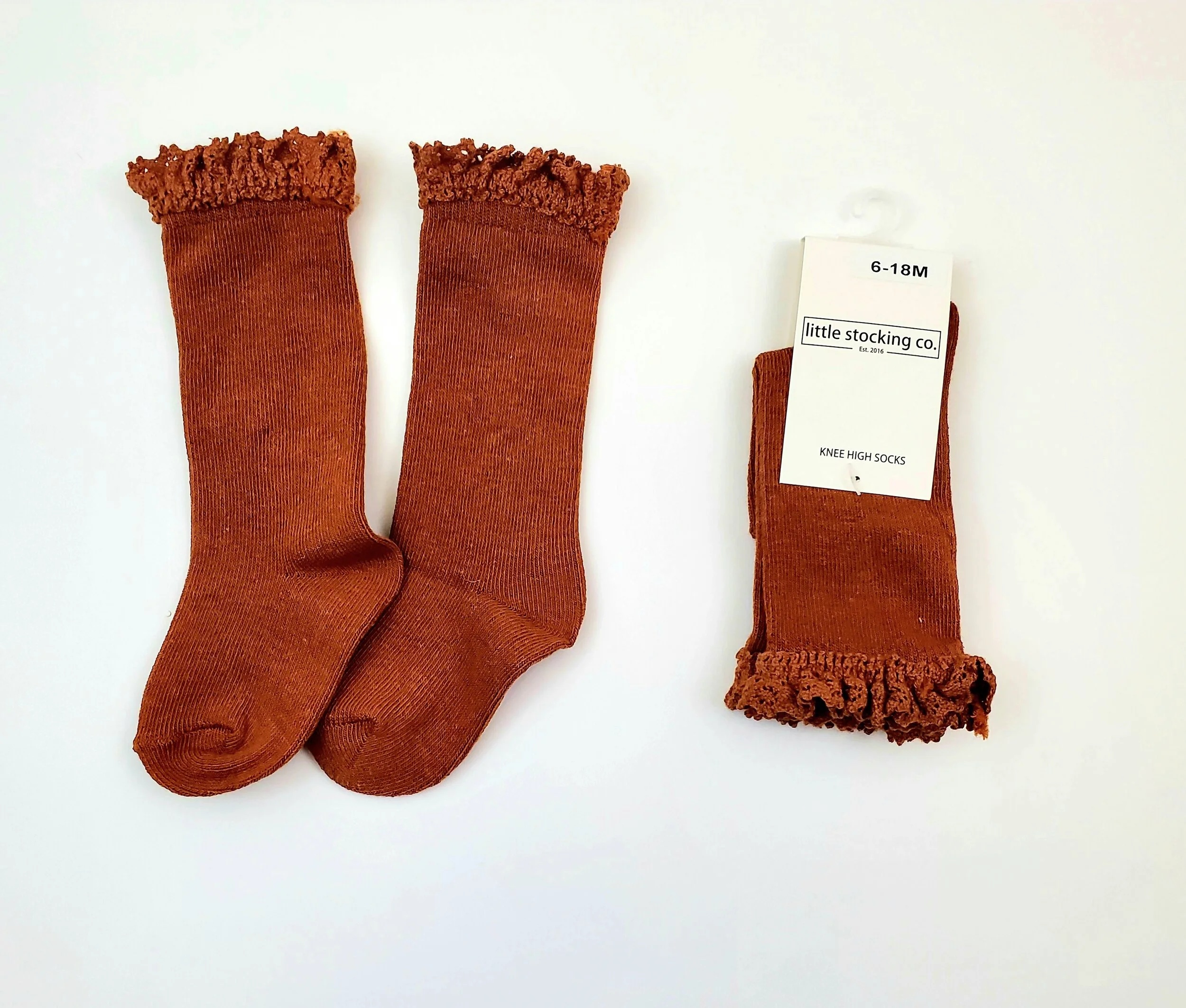 Lace Top Knees High Socks 