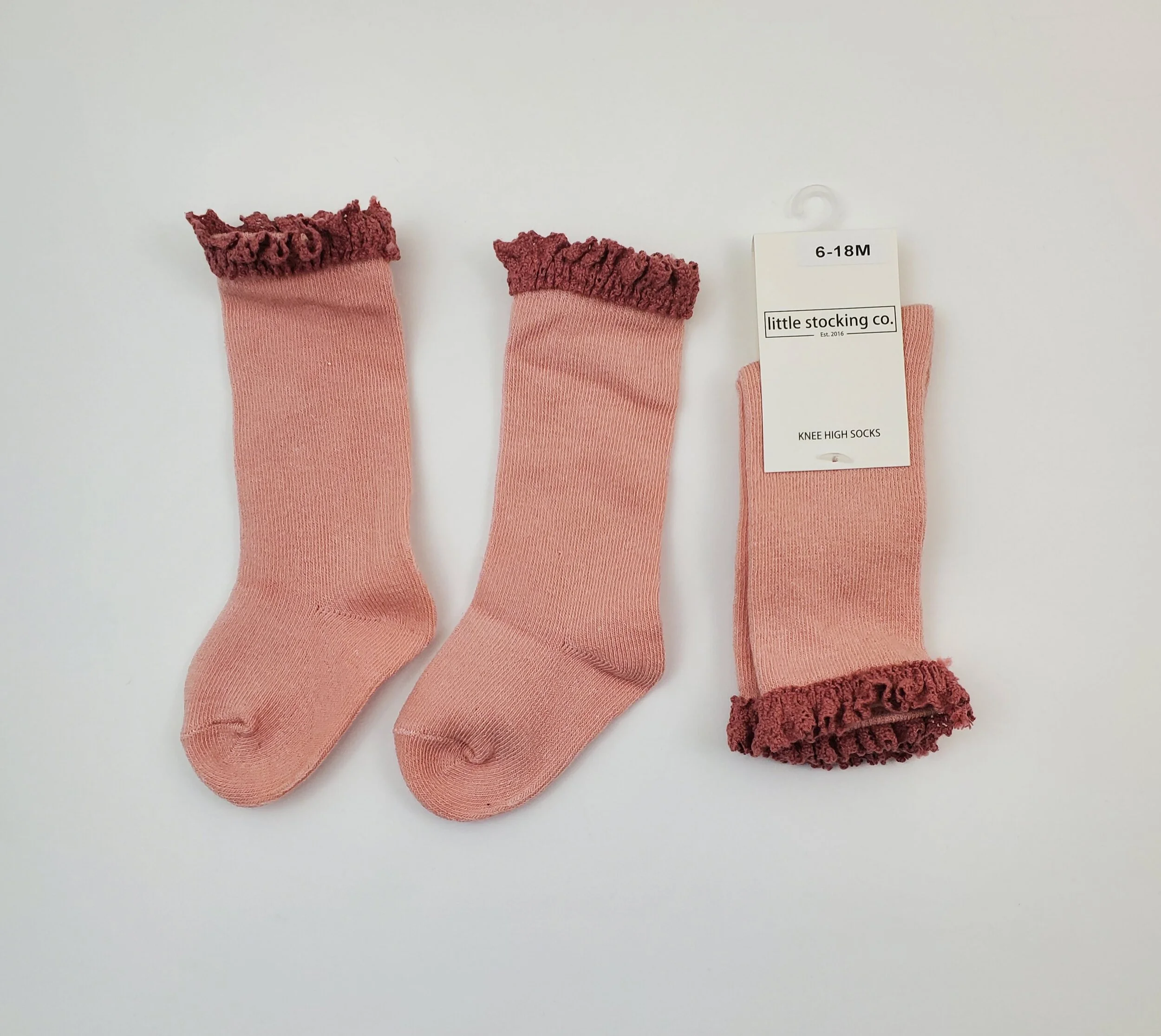 Lace Top Knees High Socks 